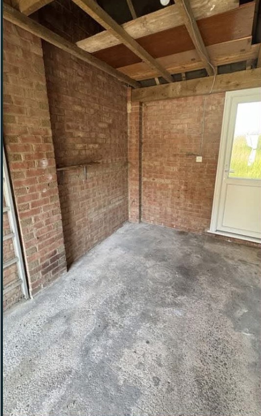 The same garage after HFC clearance — completely cleared