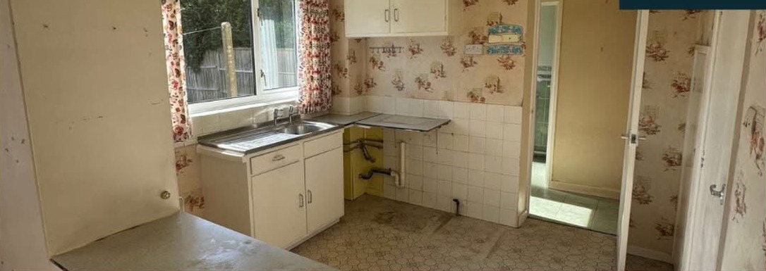 The same kitchen after HFC clearance — cleared