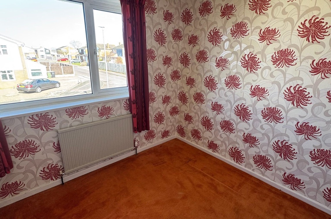 The same bedroom after HFC clearance — cleared, clean and ready